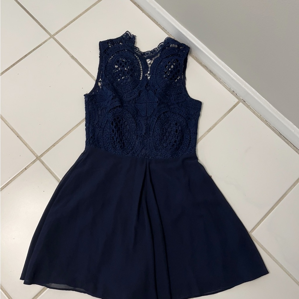 Charlotte Russe Navy Lace Dress